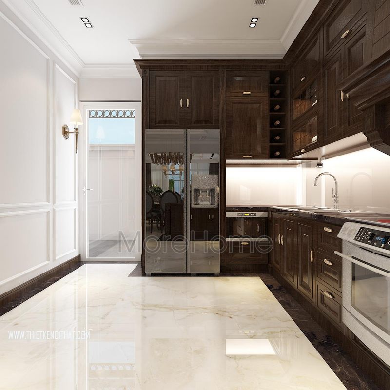 Thiết kế phòng bếp biệt thự FLC Thanh Hóa